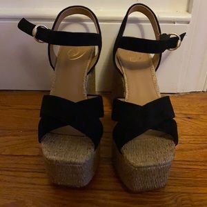 Brand New Black Suede Platform